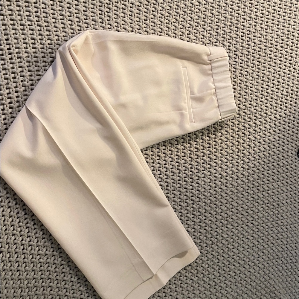 Curve love Abercrombie & Fitch Cream Sloane Wide Leg Pants - Picture 9 of 9